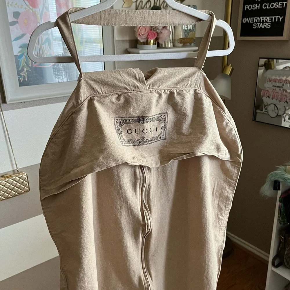 Gucci canvas garment travel storage dust bag